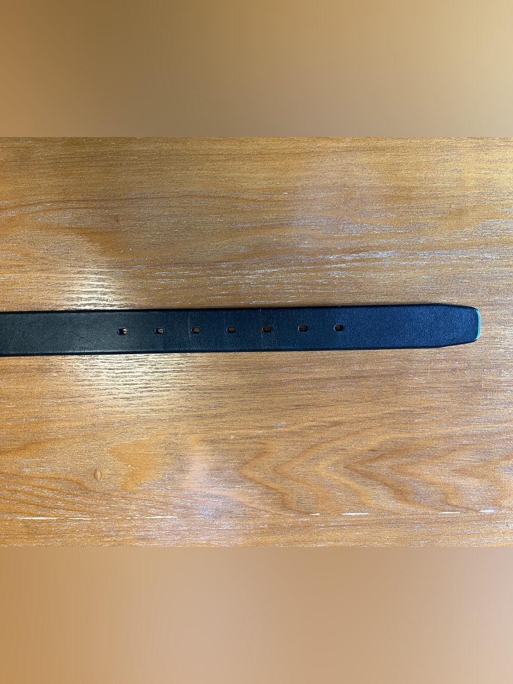Perry Ellis Portfolio Full Grain Cowhide Black Leather Belt Size 34/85 - Picture 4 of 4